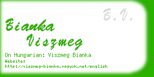 bianka viszmeg business card